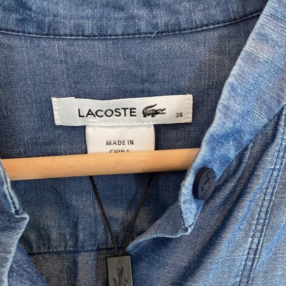 Lacoste chambray/denim shirt - Picture 3 of 8